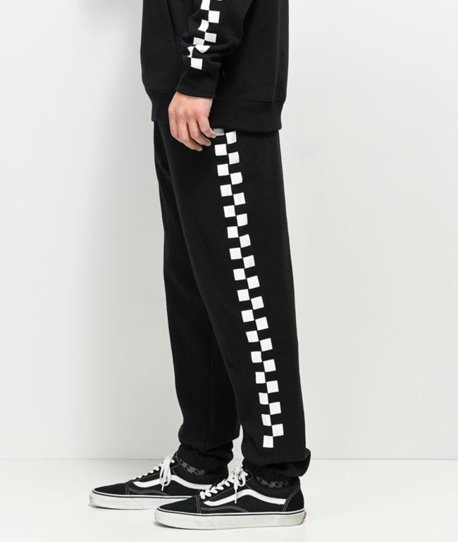 قف vans checkerboard track pants 